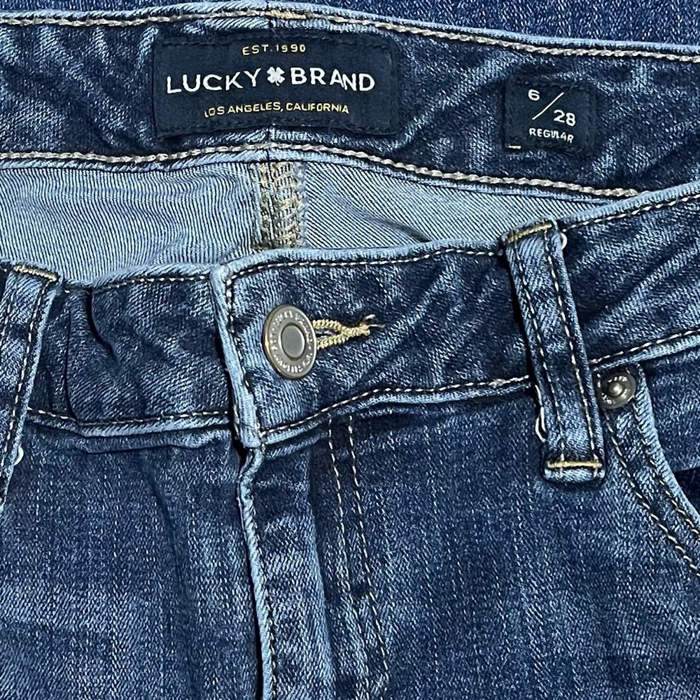 Lucky Brand Skinny Blue Jeans with Classic Indigo Wash